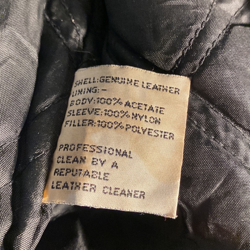 Ash Creek Trading Black Leather Jacket Heavy Duty Outdoor Coat Size Large - Picture 9 of 10